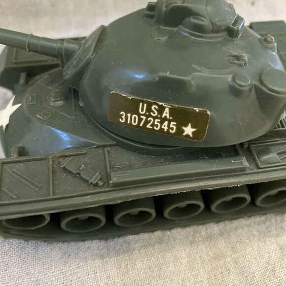 Tim Mee Toy Lot Cargo Truck And Tank WWII Lot Of 2 Plastic Green Army Men - Picture 12 of 16